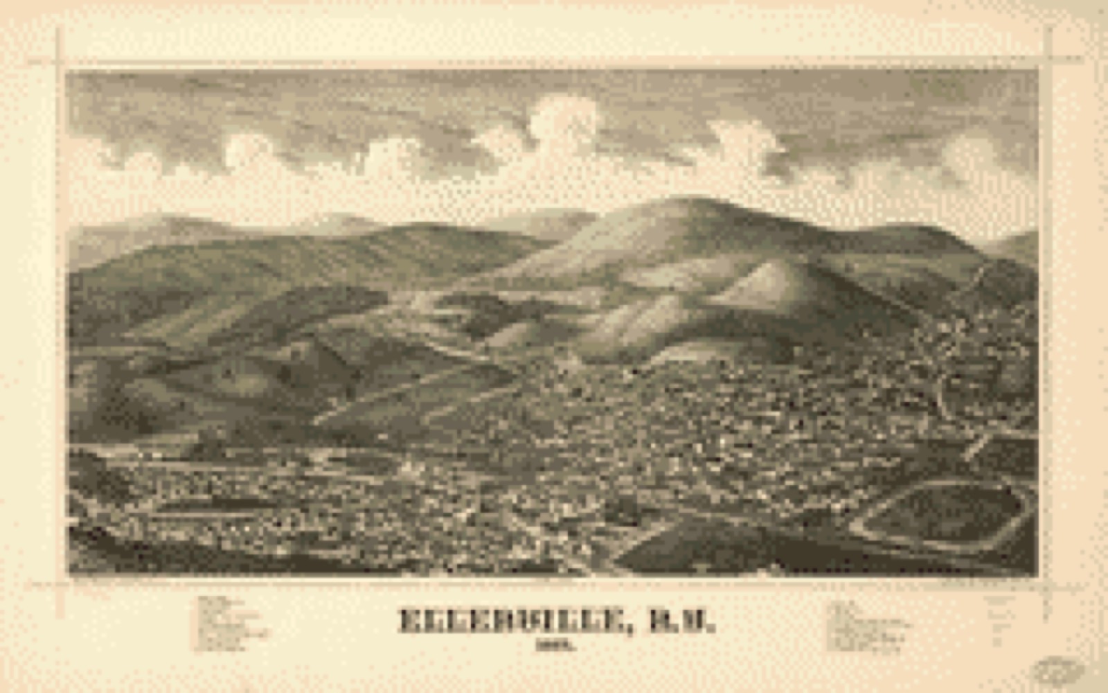 Bird's-eye view, 1887 - Ellenville, N.Y. 1887