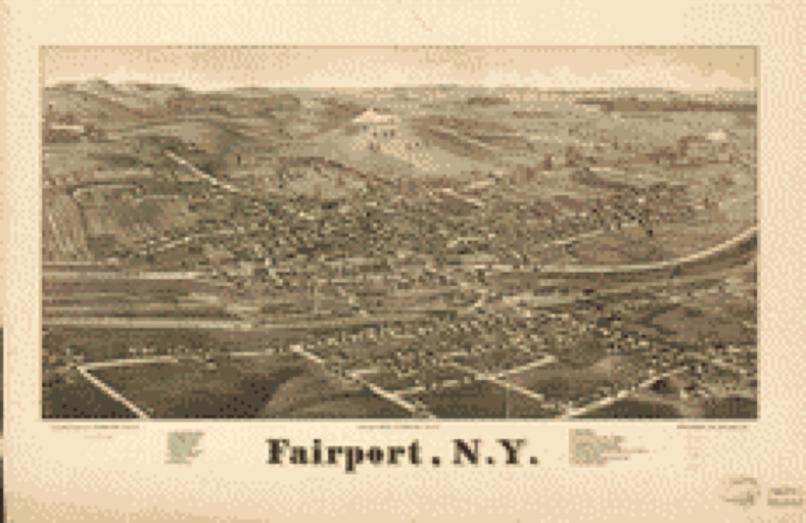 Bird's-eye view, 1885 - Fairport, N.Y.