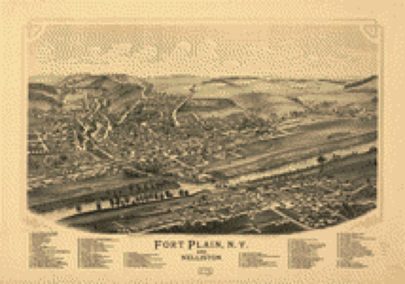 Bird's-eye view, 1891 - Fort Plain, N.Y. and Nelliston