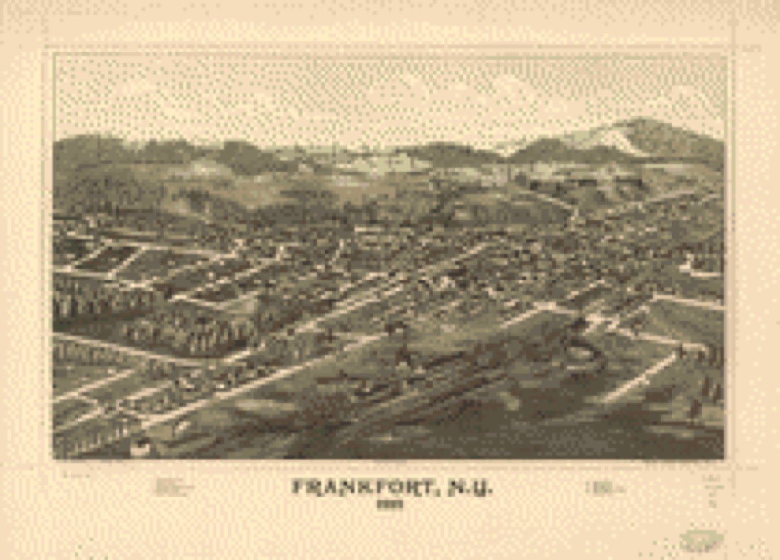 Bird's-eye view, 1887 - Frankfort, N.Y. 1887