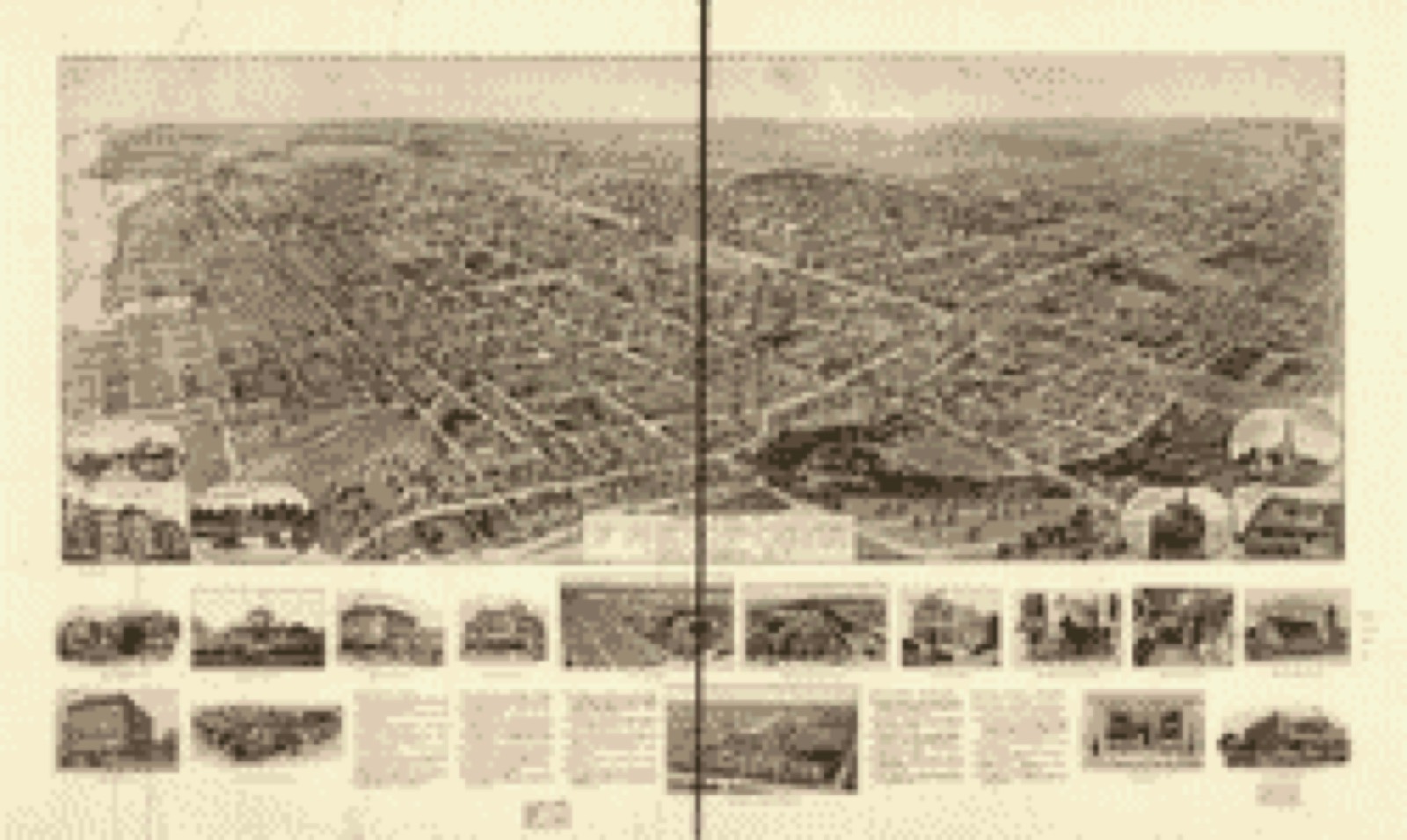 Bird's-eye view, 1909 - Aero view of Freeport, Long Island, N.Y. 1909