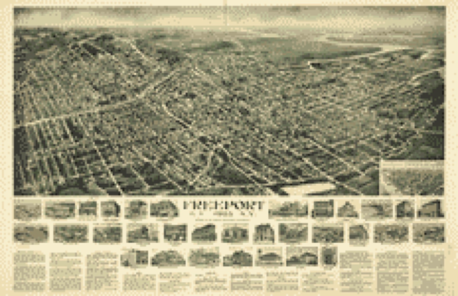 Bird's-eye view, 1925 - Freeport, L.I., 1925, N.Y.