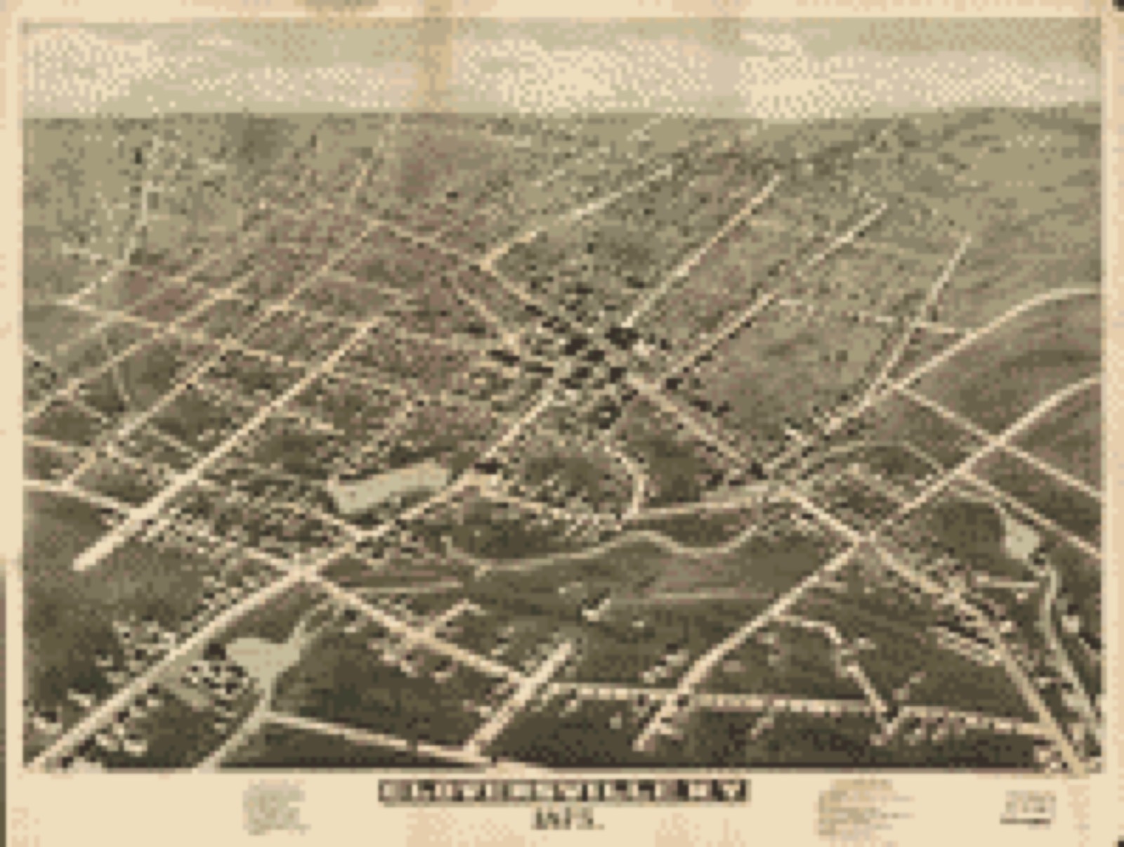 Bird's-eye view, 1875 - Gloversville, N.Y. 1875