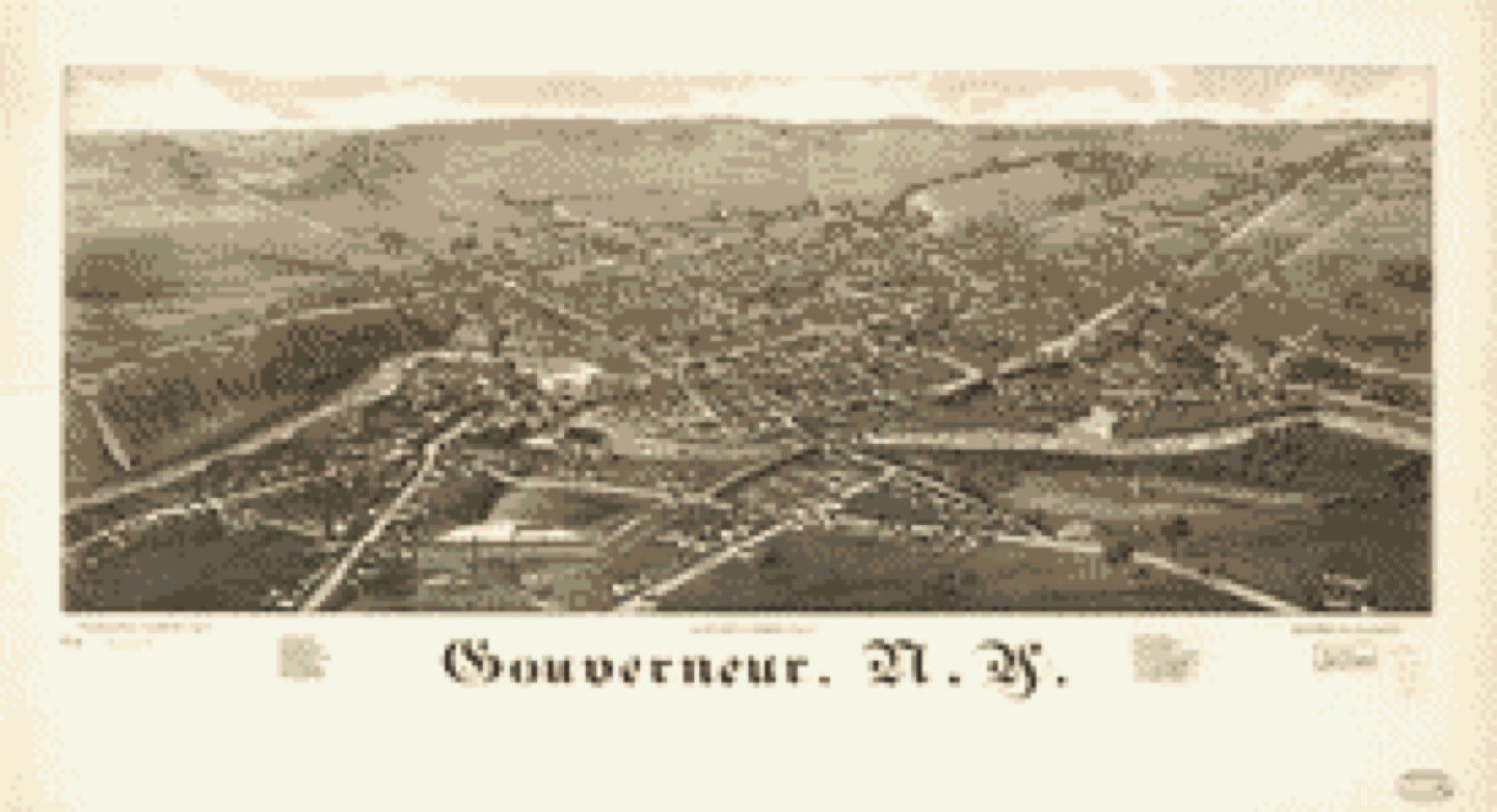 Bird's-eye view, 1885 - Gouverneur, N.Y.