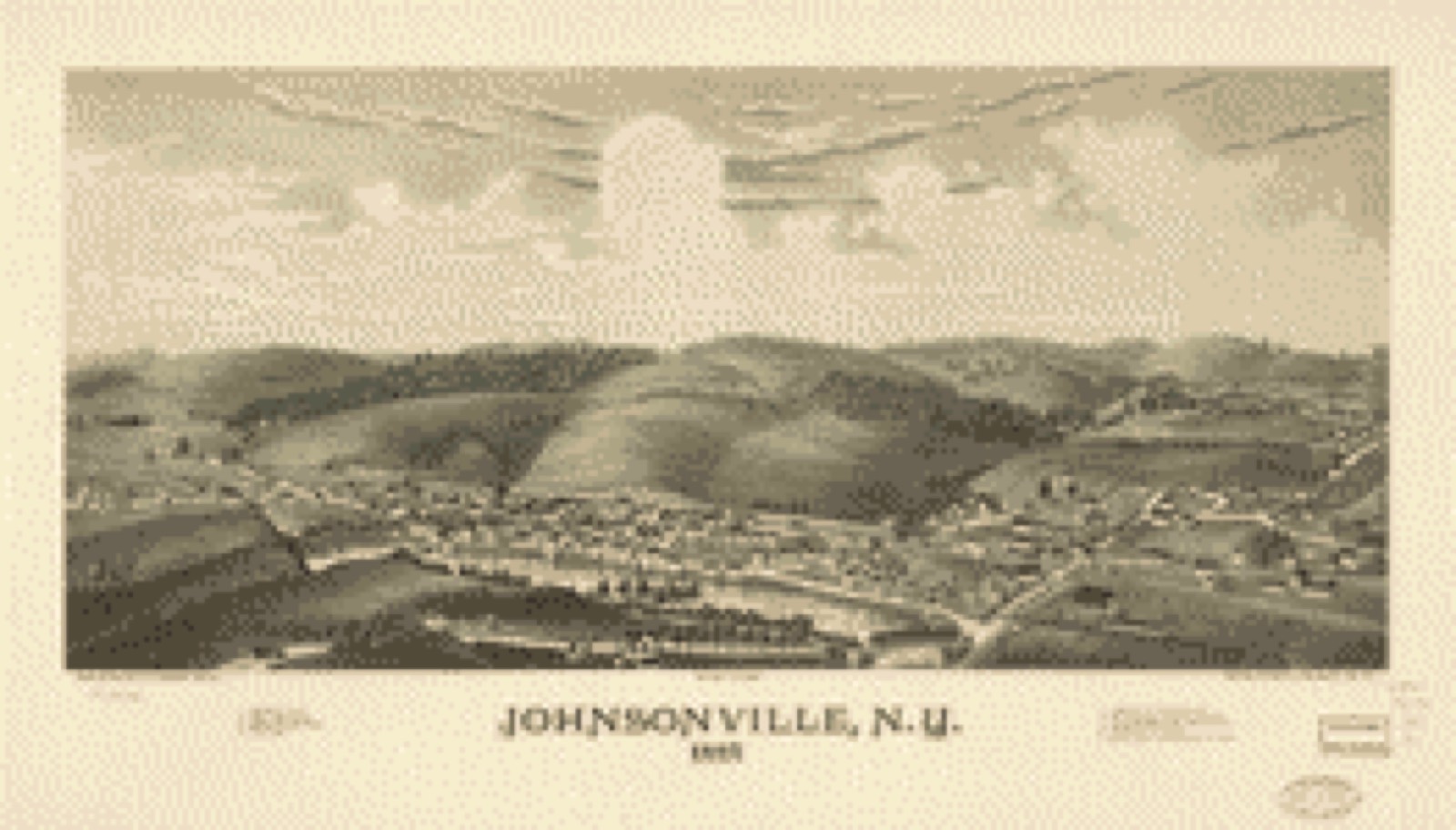Bird's-eye view, 1887 - Johnsonville, N.Y. 1887