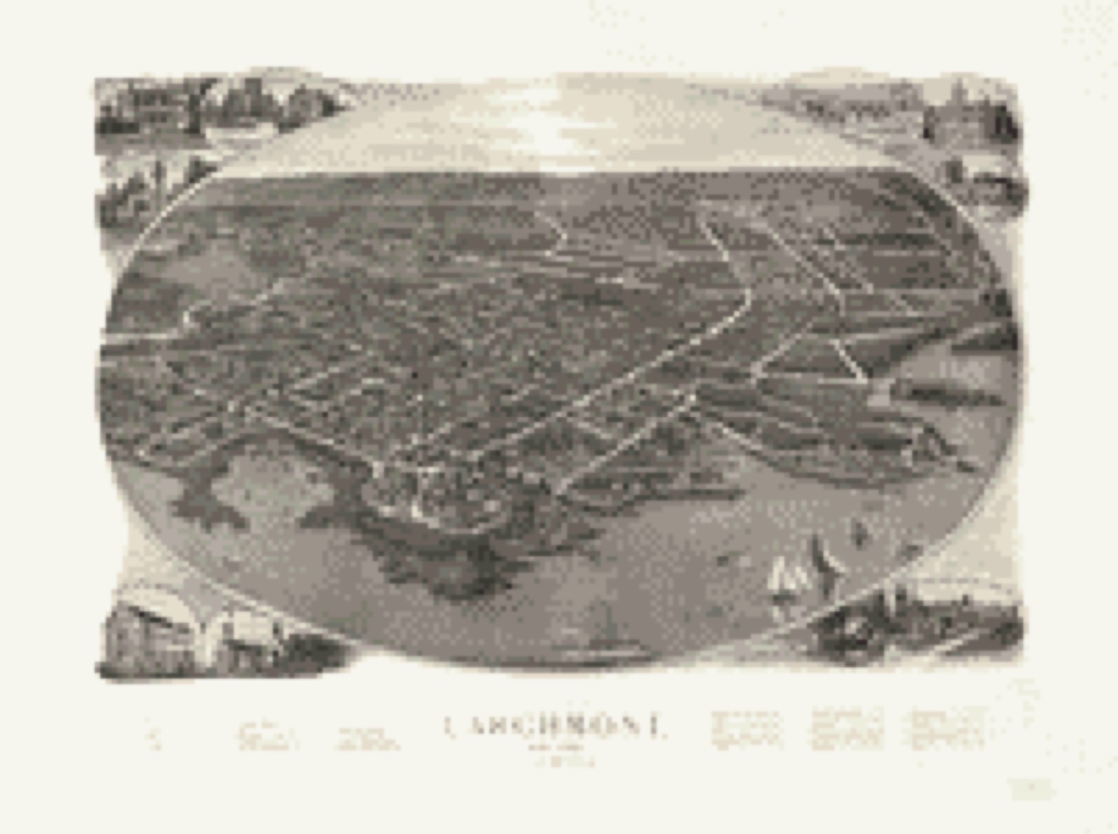 Bird's-eye view, 1904 - View of the borough of Larchmont, New York