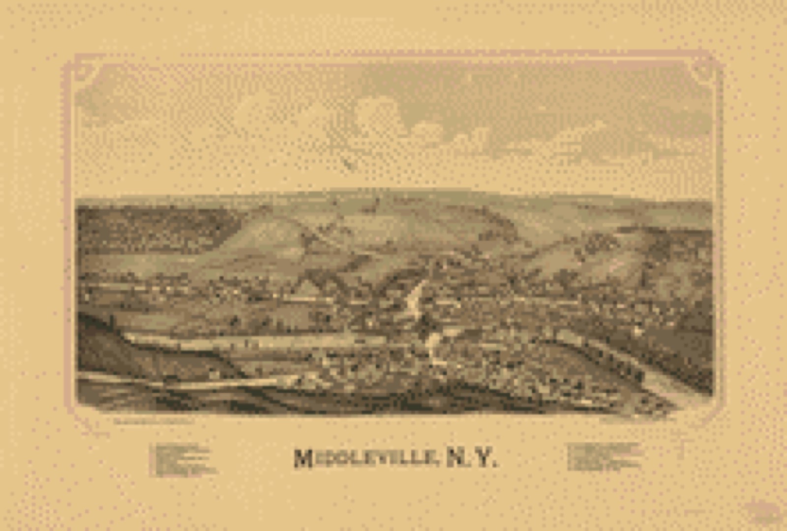 Bird's-eye view, 1890 - Middleville, N.Y.