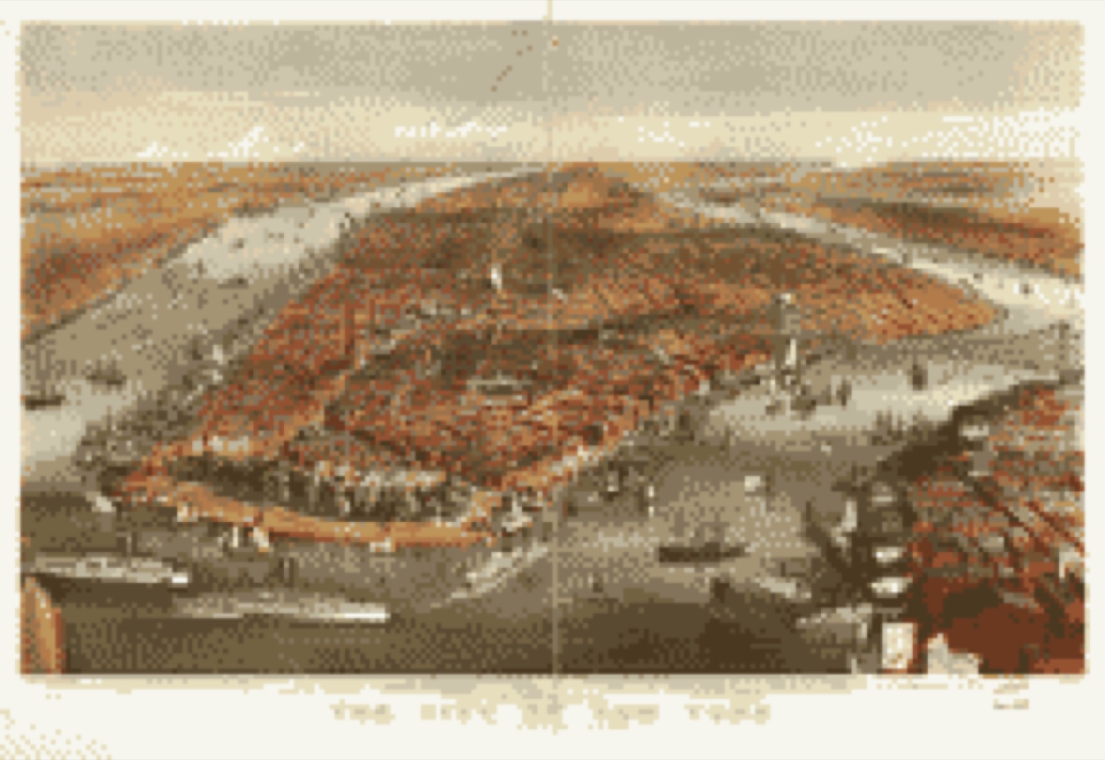 Bird's-eye view, 1870 - The city of New York