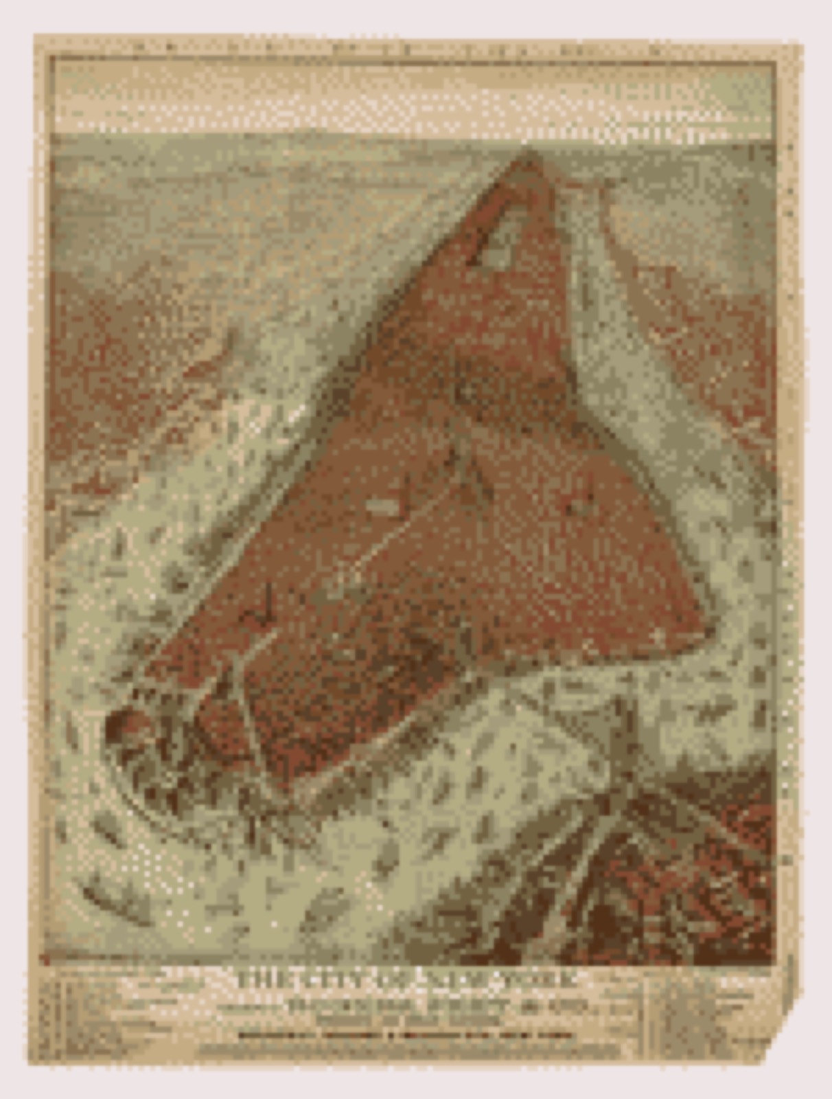 Bird's-eye view, 1879 - The city of New York
