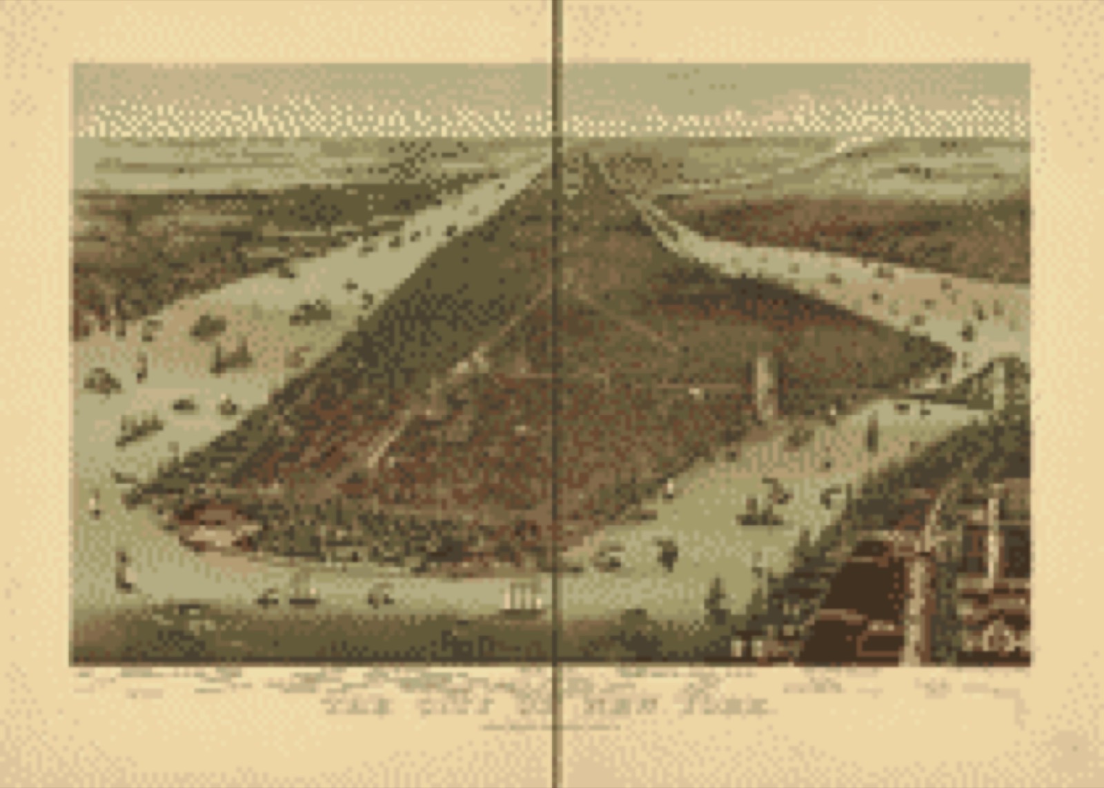 Bird's-eye view, 1892 - The city of New York