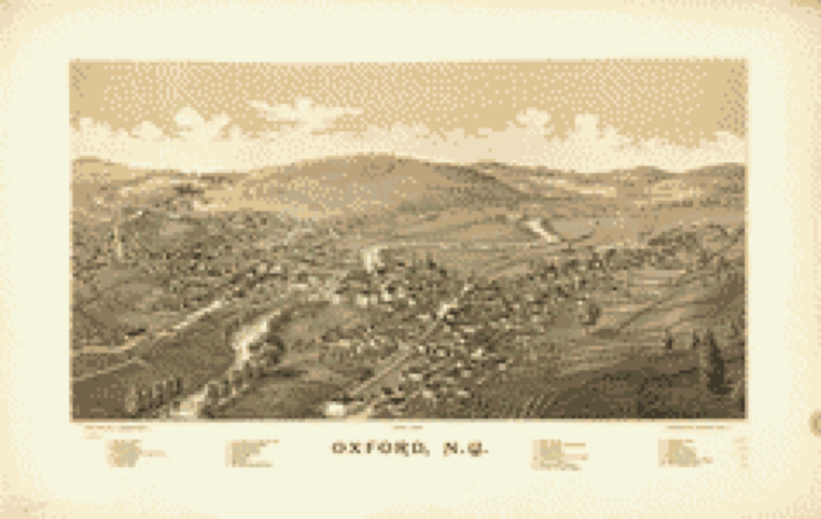Bird's-eye view, 1888 - Oxford, N.Y.