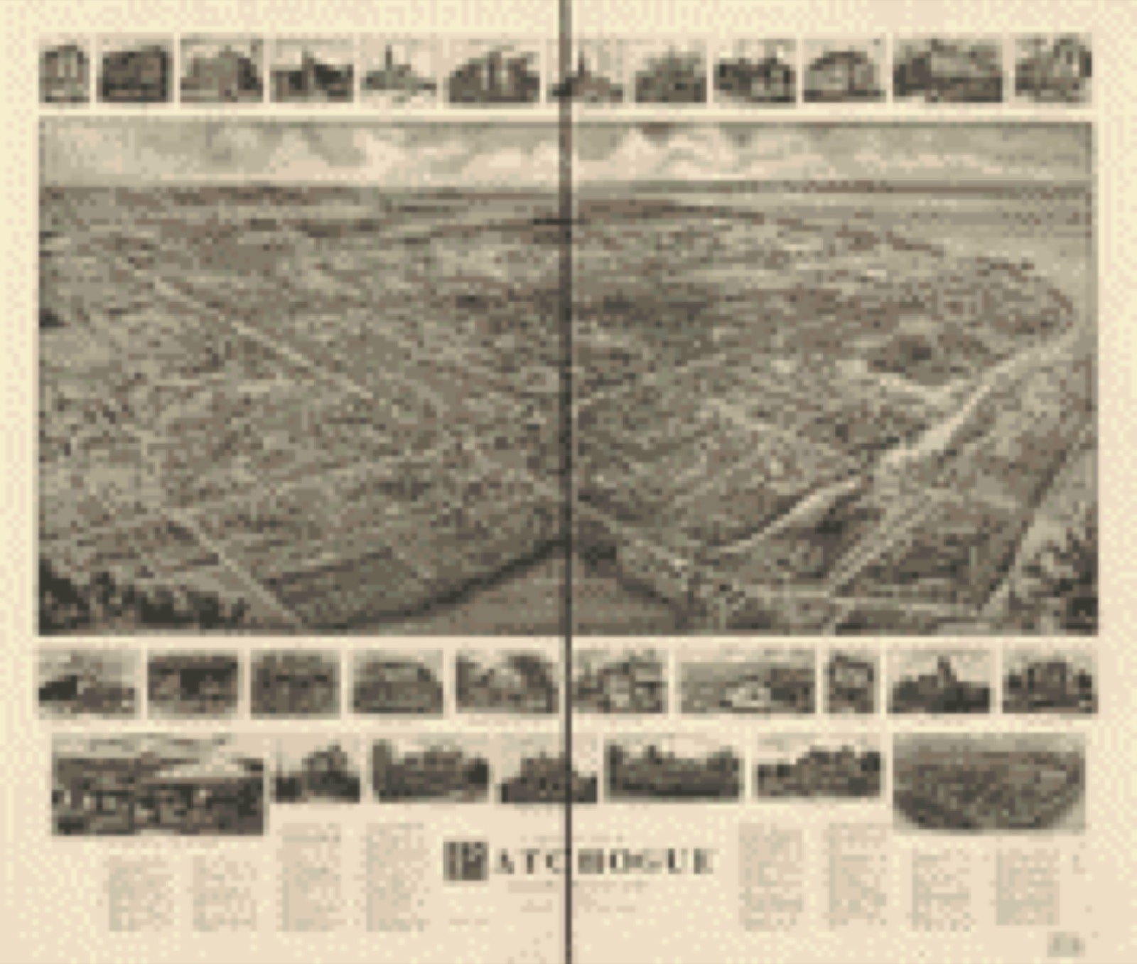 Bird's-eye view, 1906 - Bird's-eye view of Patchogue, Long Island, N.Y.