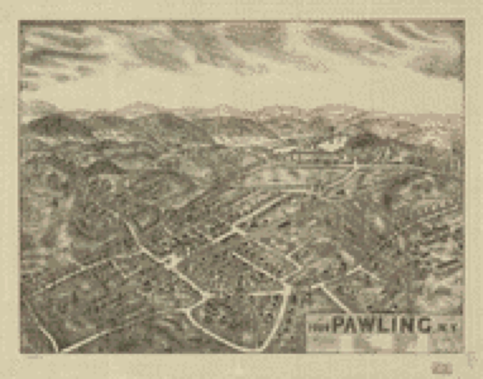 Bird's-eye view, 1909 - 1909 Pawling, N.Y.