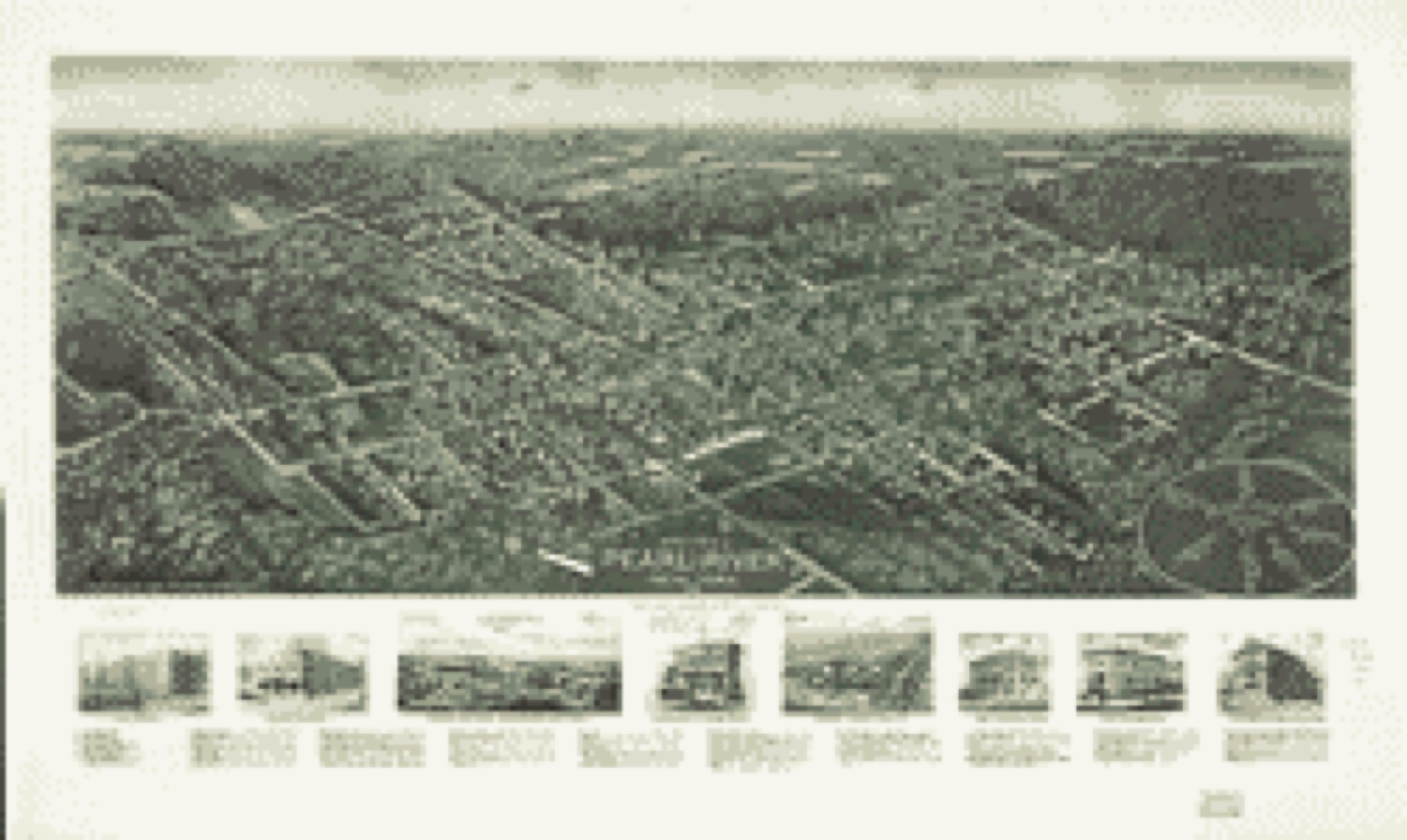 Bird's-eye view, 1924 - Aero-view of Pearl River, New York, 1924
