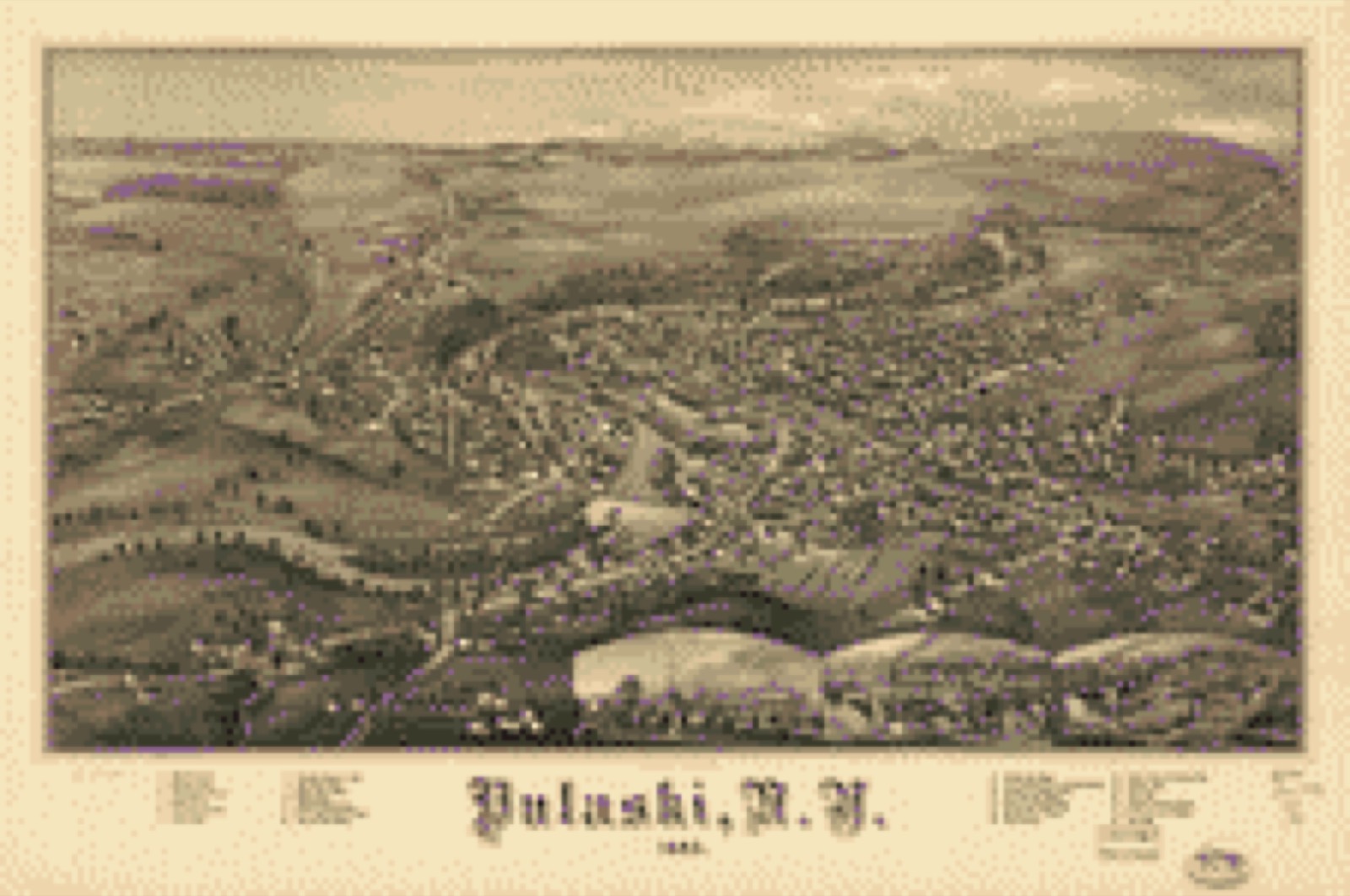Bird's-eye view, 1885 - Pulaski, N.Y. 1885