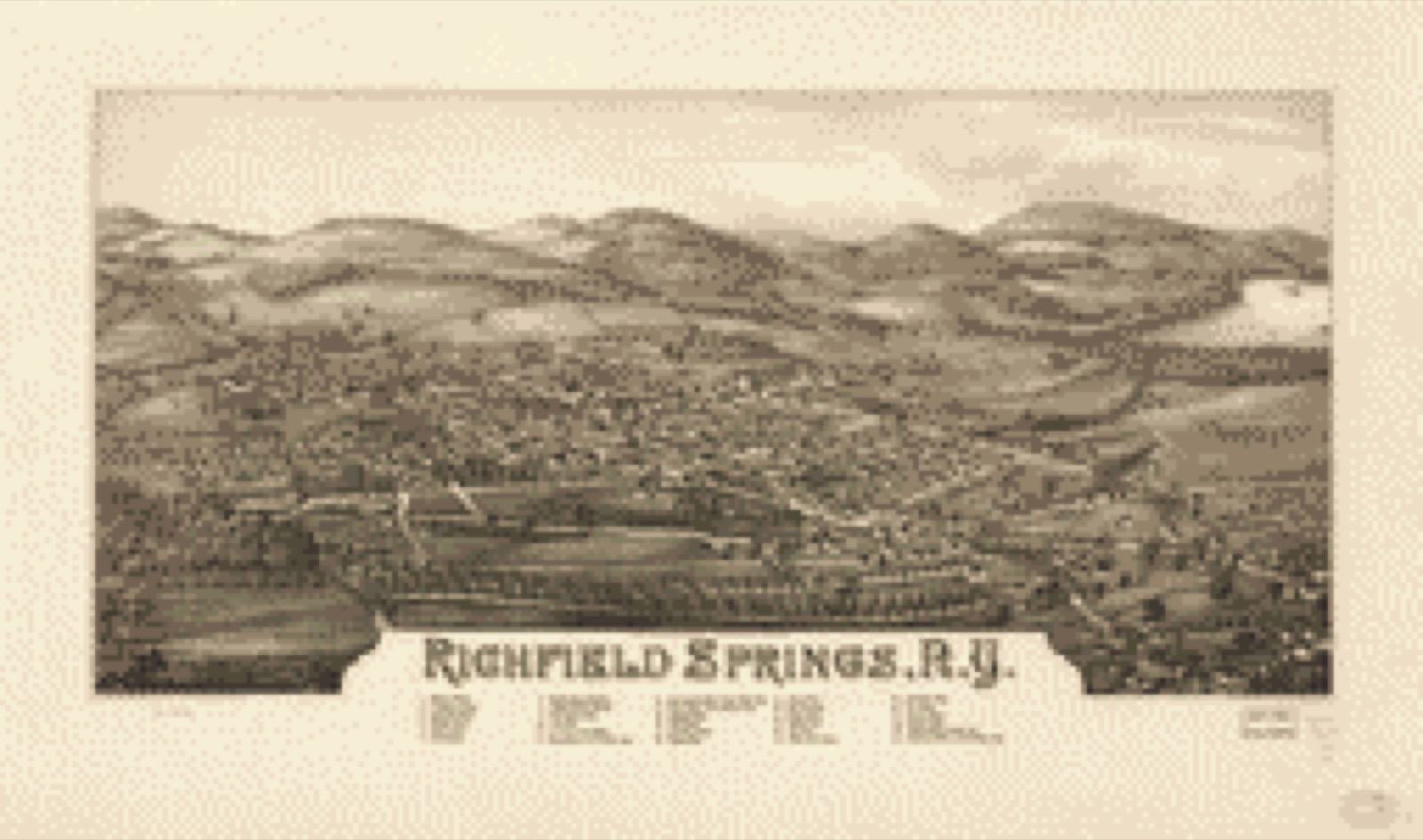Bird's-eye view, 1885 - Richfield Springs, N.Y.