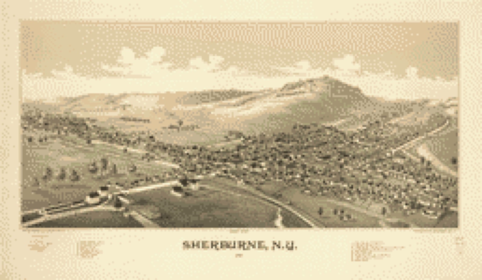 Bird's-eye view, 1887 - Sherburne, N.Y. 1887