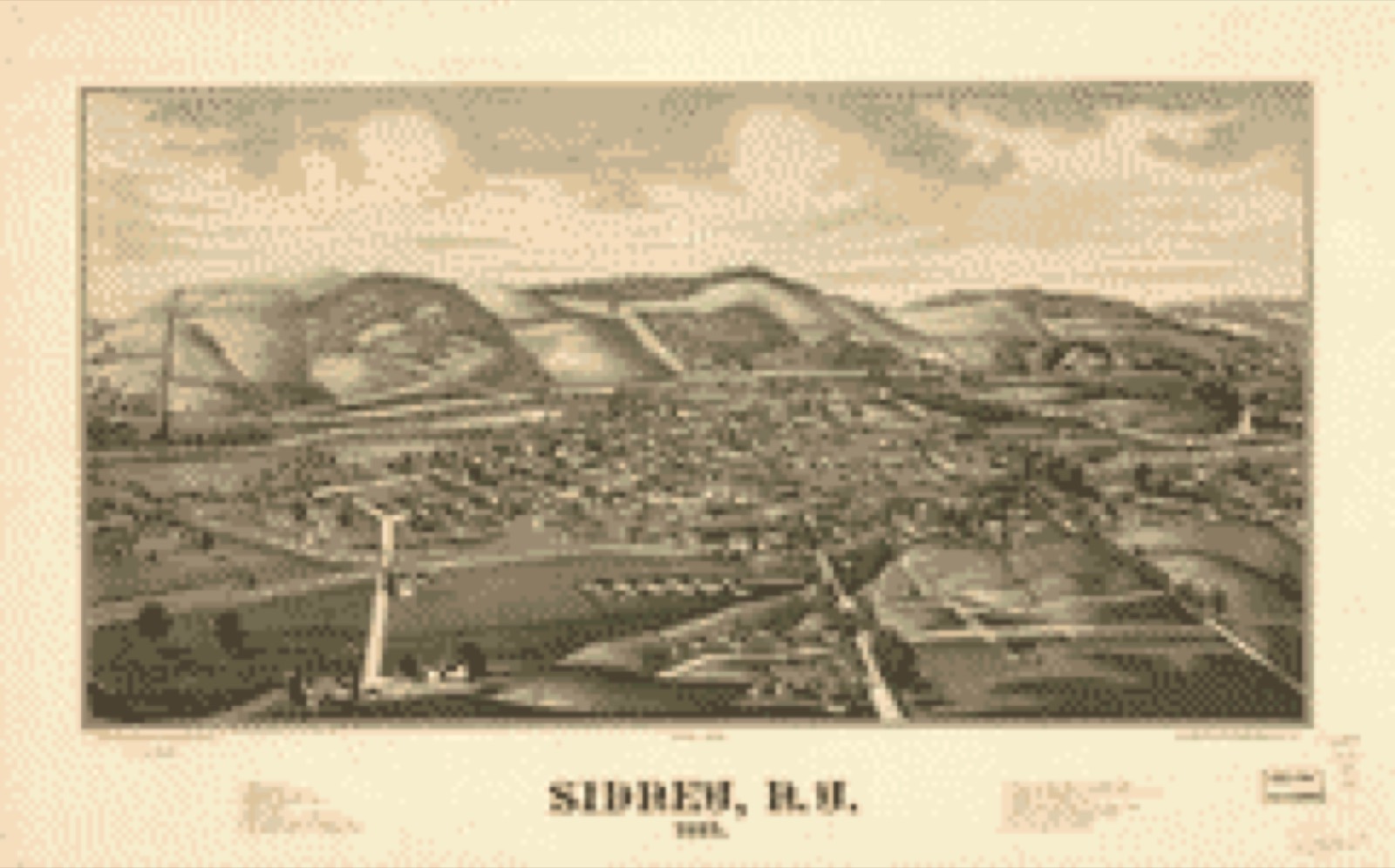 Bird's-eye view, 1887 - Sidney, N.Y. 1887