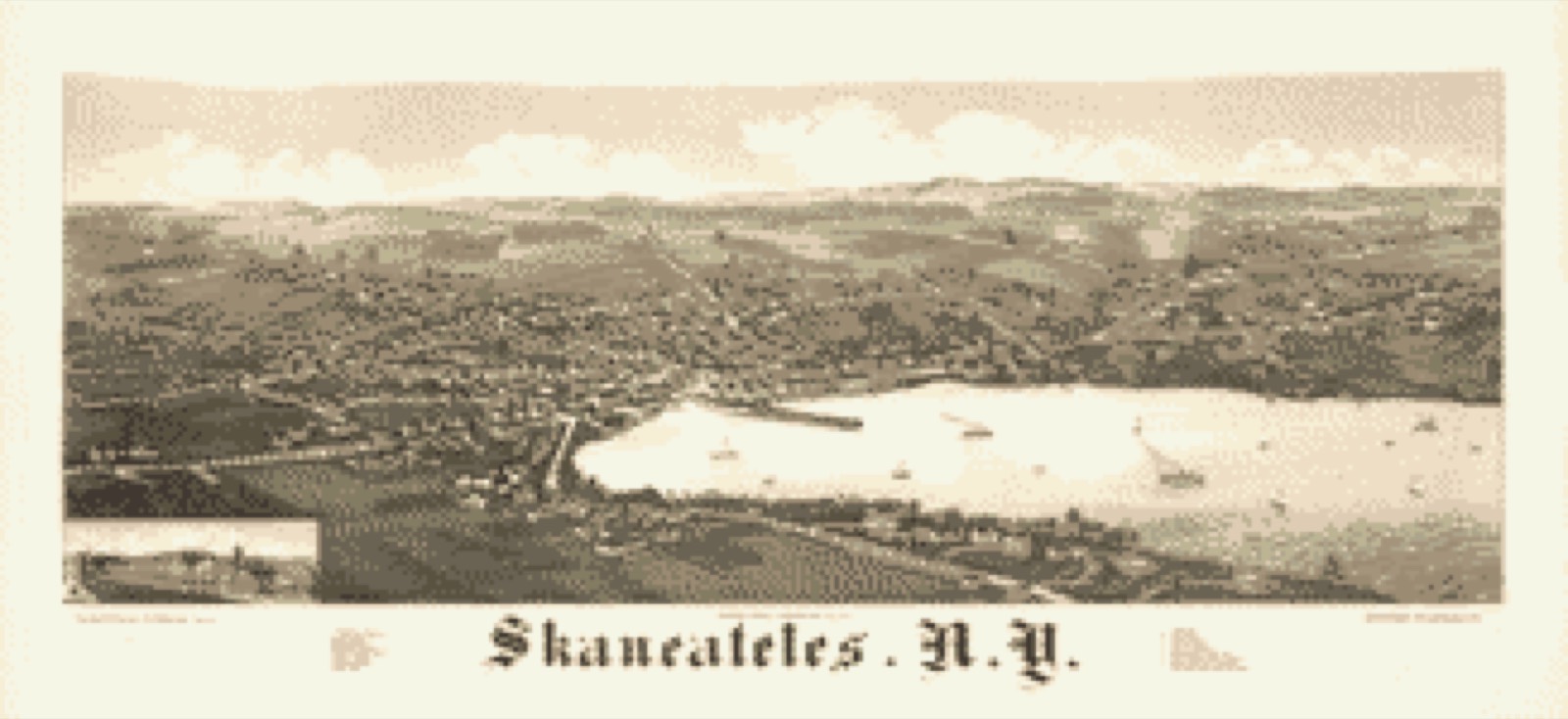 Bird's-eye view, 1884 - Skaneateles, N.Y.
