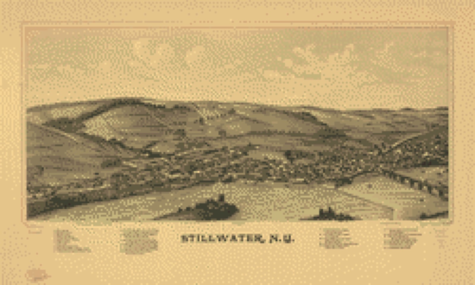 Bird's-eye view, 1889 - Stillwater, N.Y.