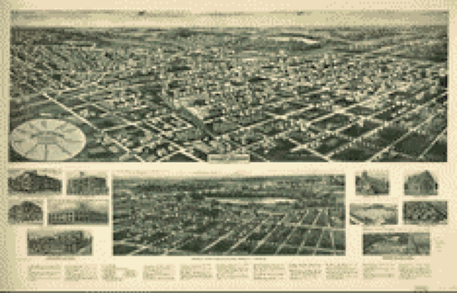 Bird's-eye view, 1924 - Aero-view of Valley Stream, Long Island 1924