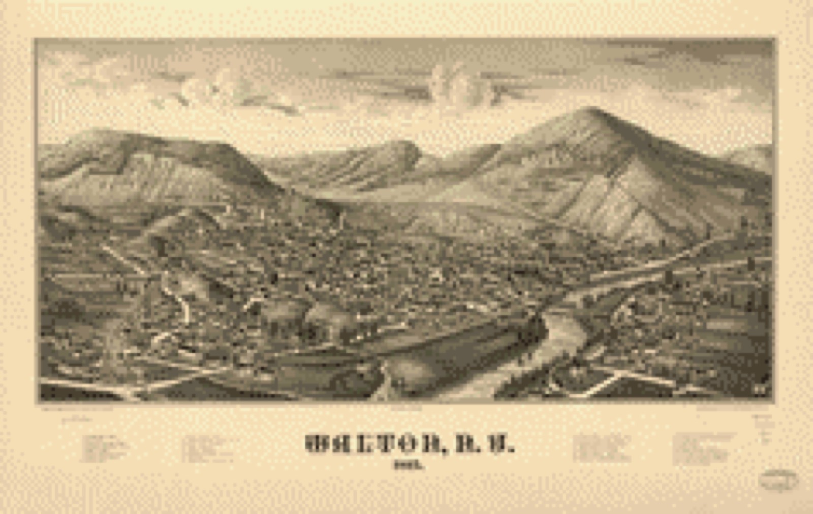 Bird's-eye view, 1887 - Walton, N.Y. 1887
