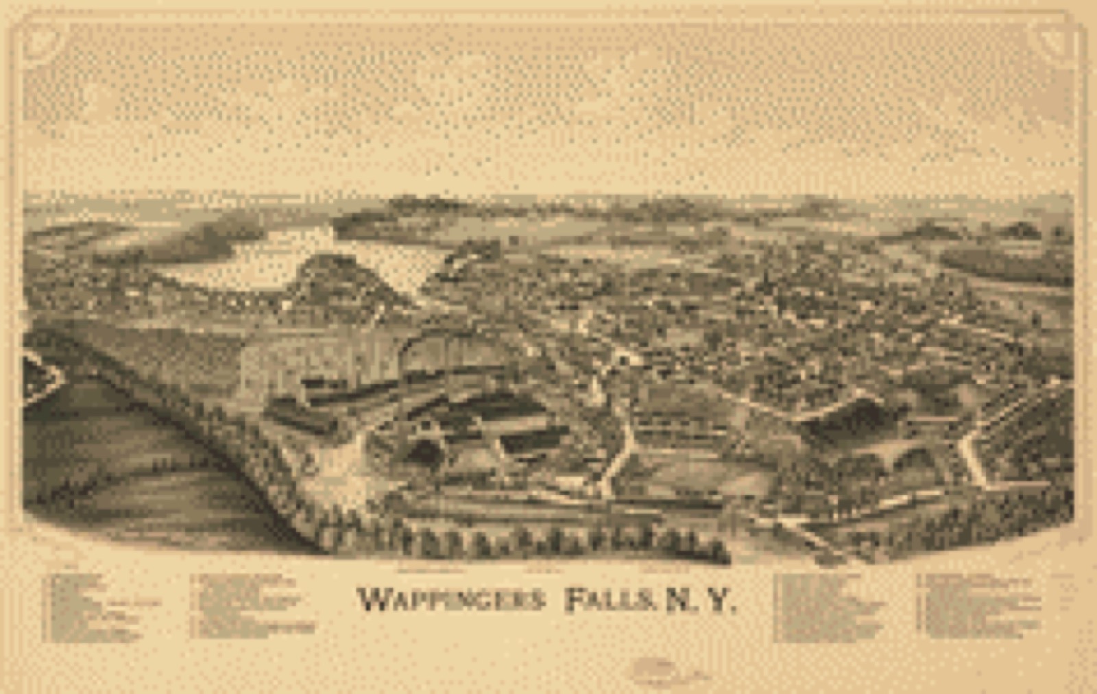 Bird's-eye view, 1889 - Wappingers Falls, N.Y.