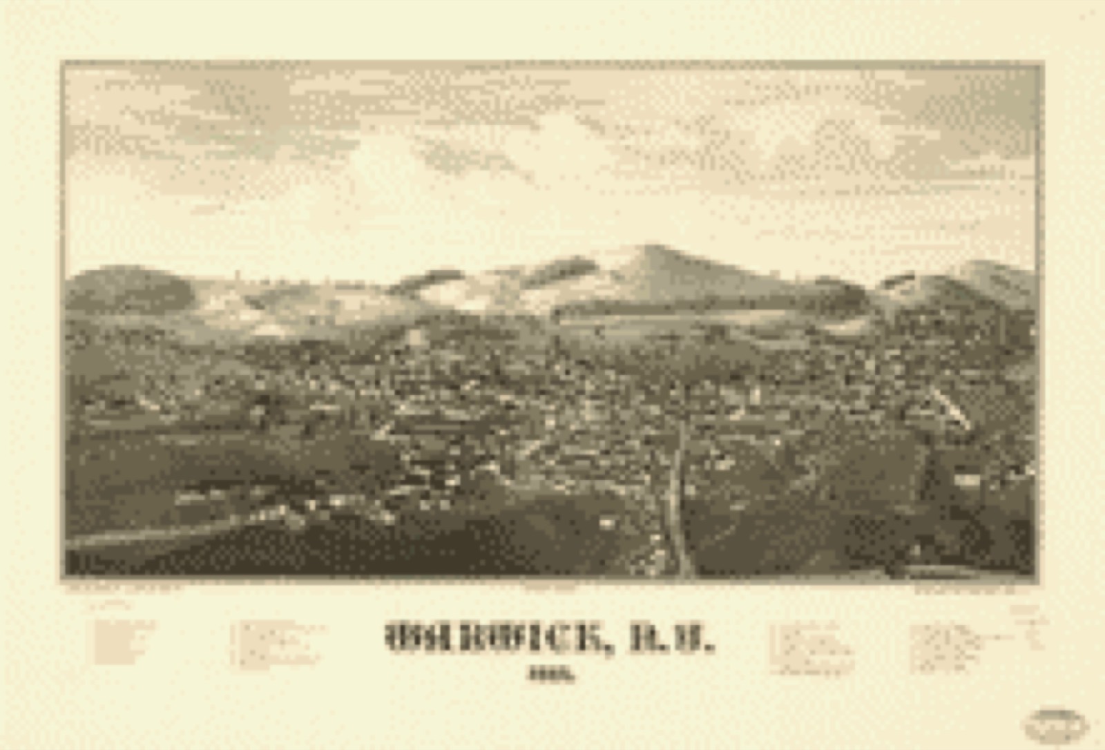 Bird's-eye view, 1887 - Warwick, N.Y. 1887