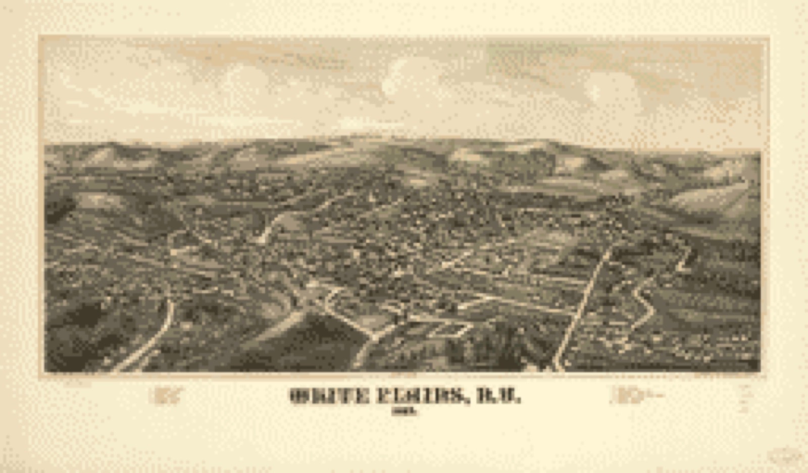 Bird's-eye view, 1887 - White Plains, N.Y. 1887