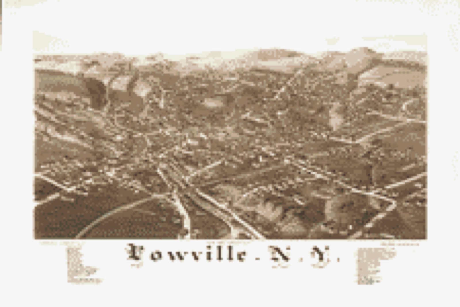 Bird's-eye view, 1885 - Lowville, N.Y.