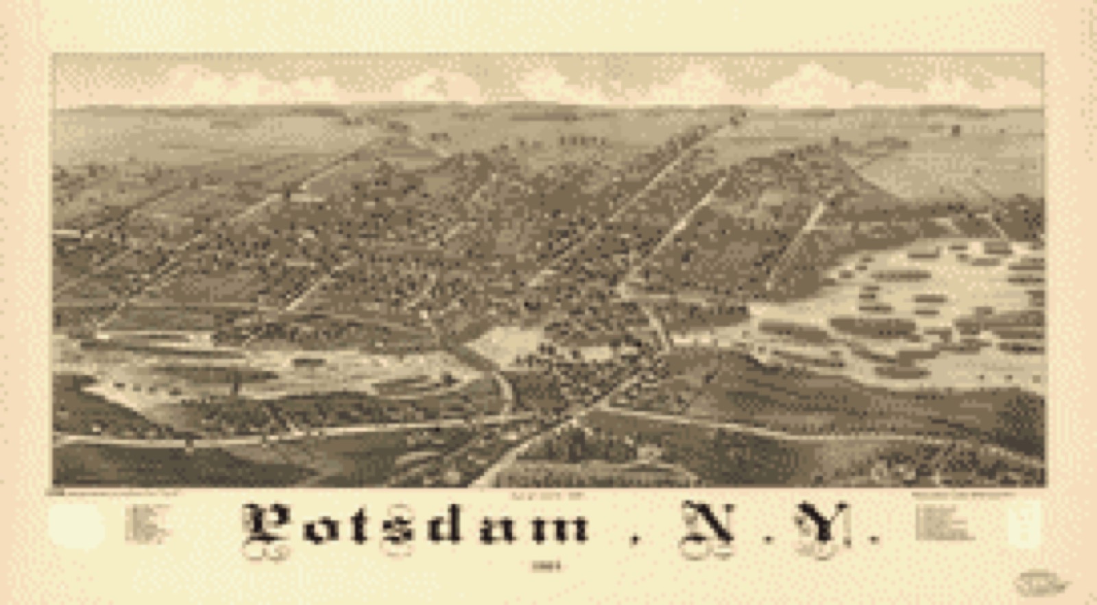 Bird's-eye view, 1885 - Potsdam, N.Y. 1885