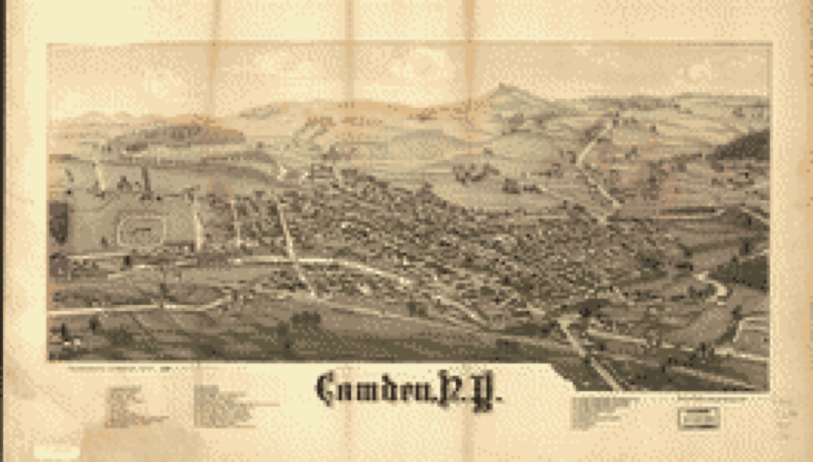 Bird's-eye view, 1885 - Camden, N.Y.