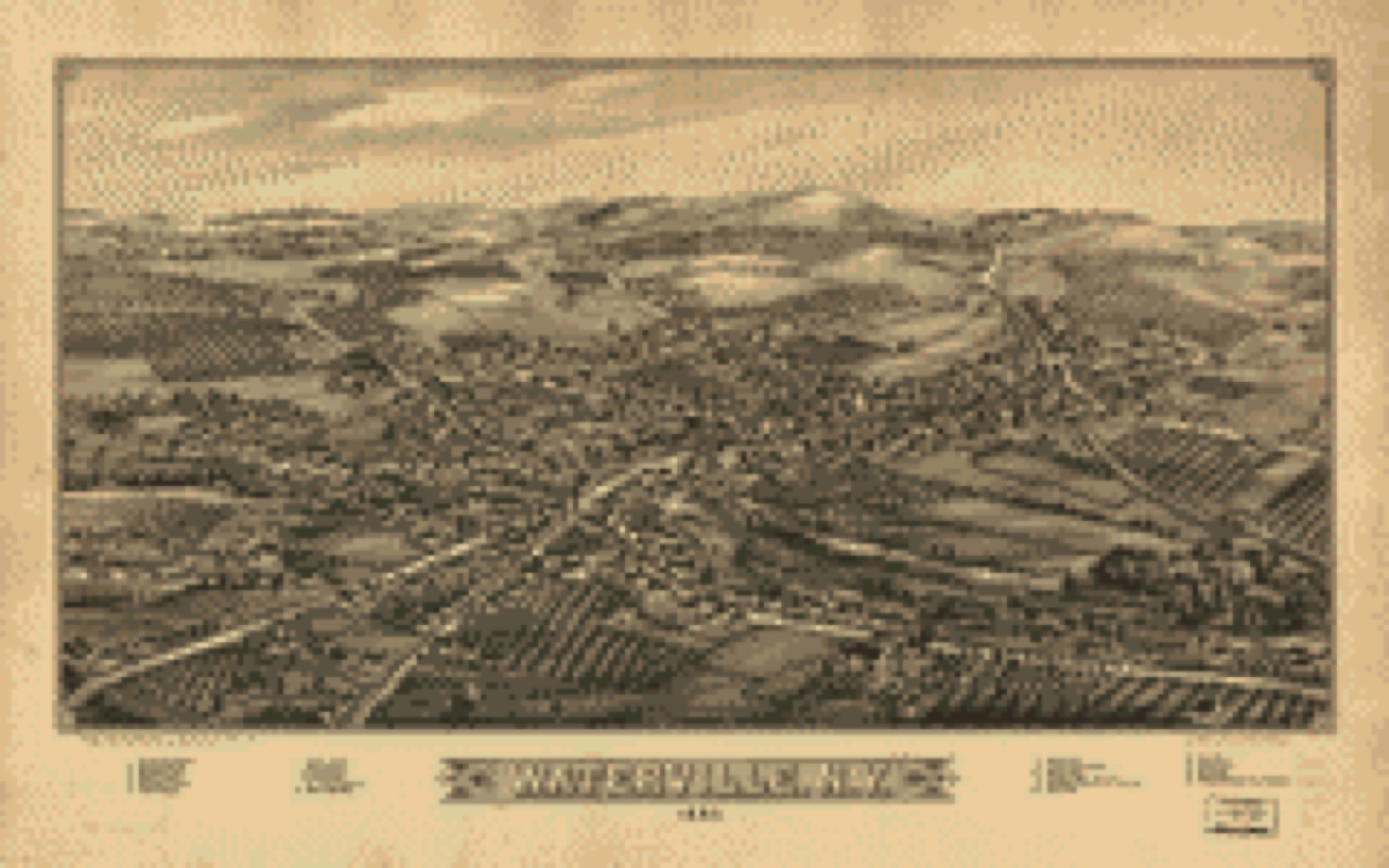 Bird's-eye view, 1885 - Waterville, N.Y., 1885