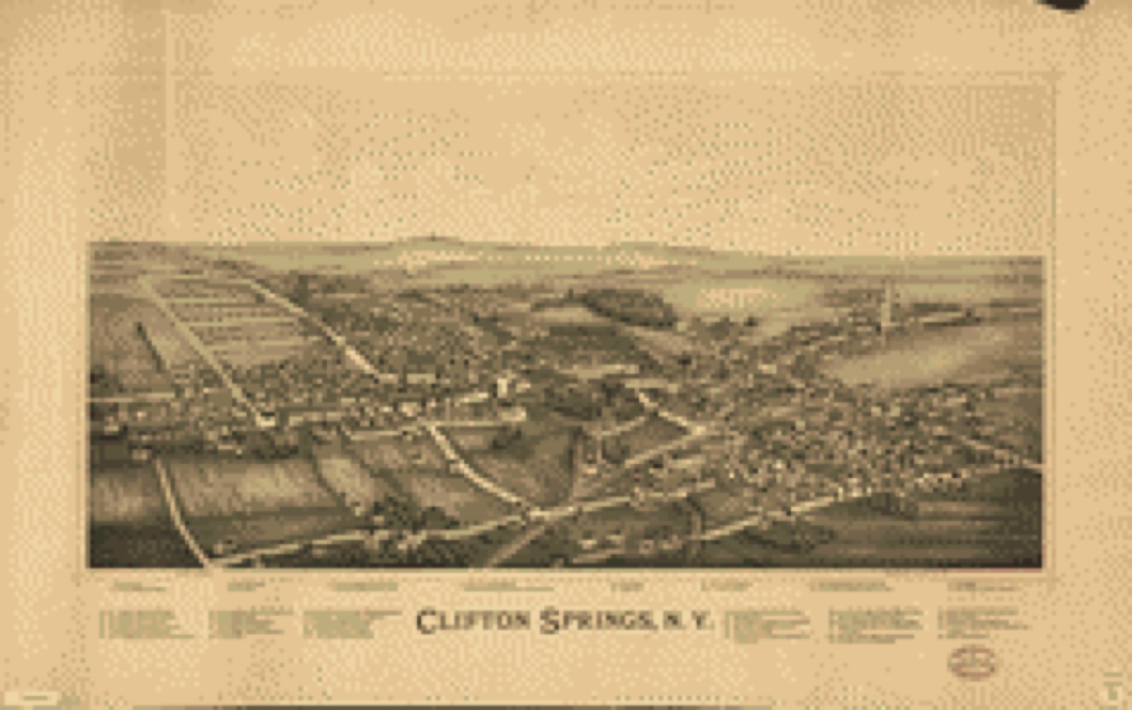 Bird's-eye view, 1892 - Clifton Springs, N.Y.