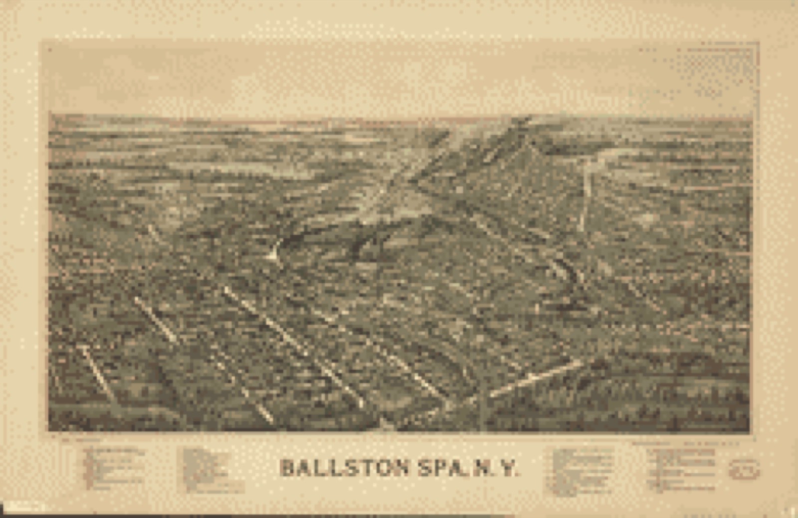 Bird's-eye view, 1890 - Ballston Spa, N.Y.