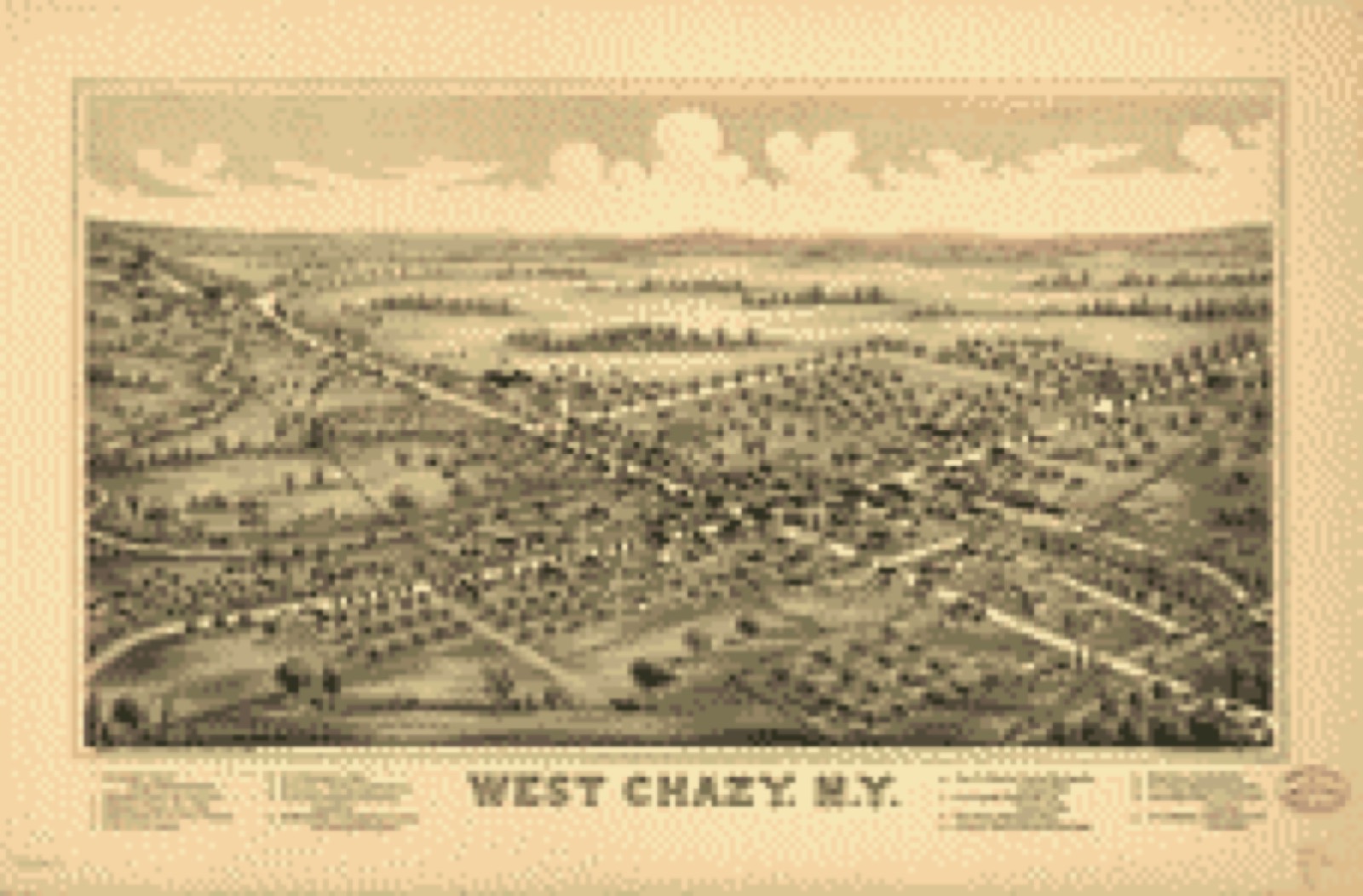 Bird's-eye view, 1899 - West Chazy, N.Y.