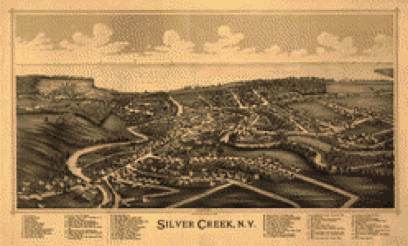 Bird's-eye view, 1892 - Silver Creek, N.Y.