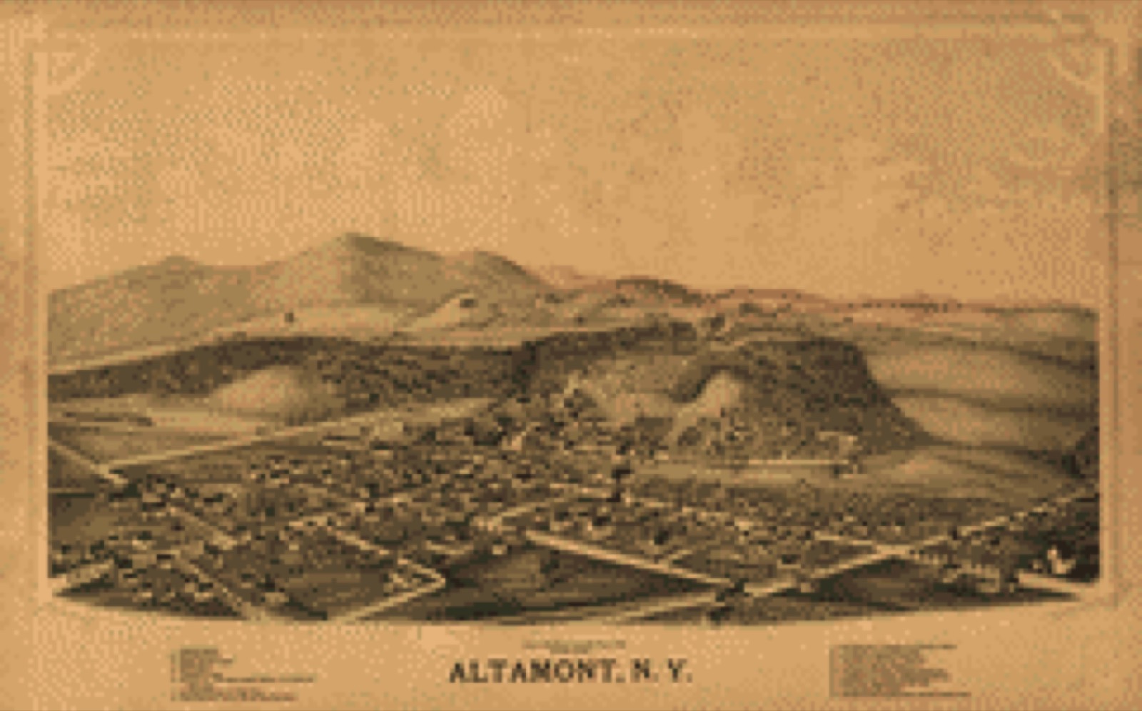 Bird's-eye view, 1889 - Altamont, N.Y.