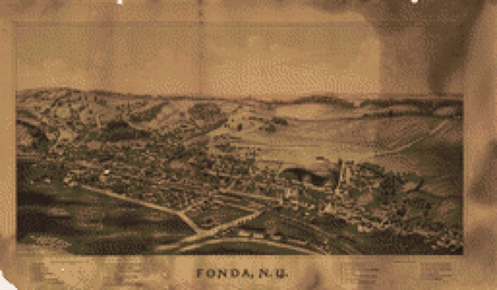 Bird's-eye view, 1889 - Fonda, N.Y.