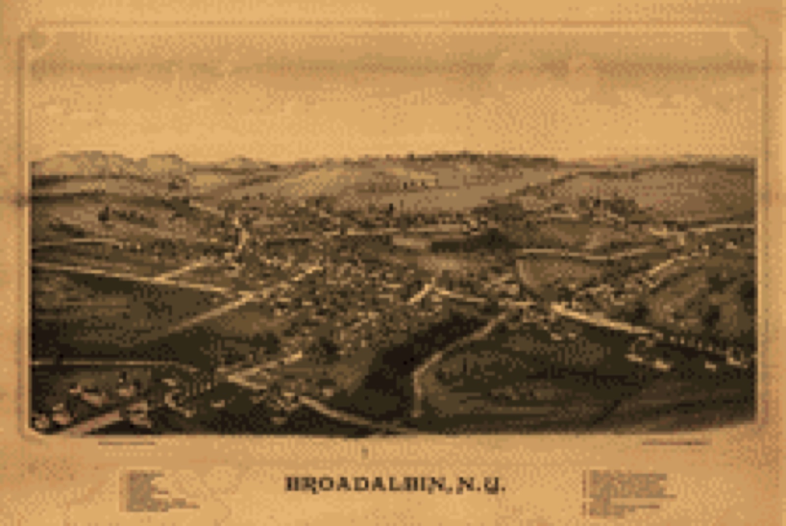 Bird's-eye view, 1880 - Broadalbin, N.Y.