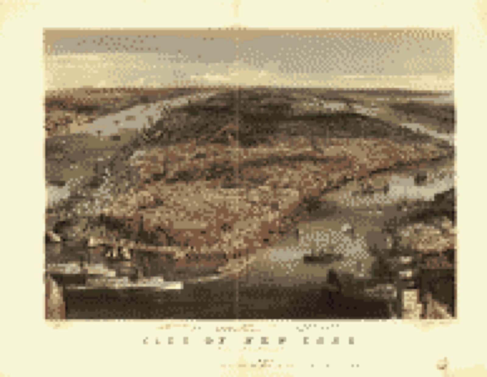 Bird's-eye view, 1856 - City of New York