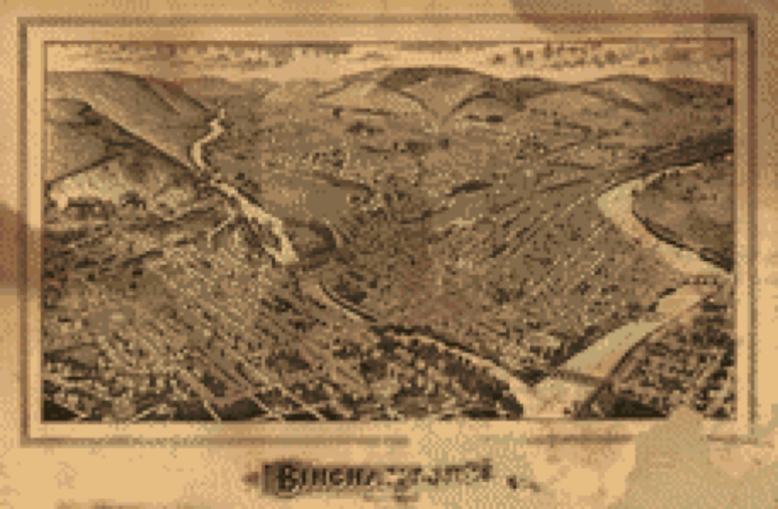 Bird's-eye view, 1882 - Binghamton, NY