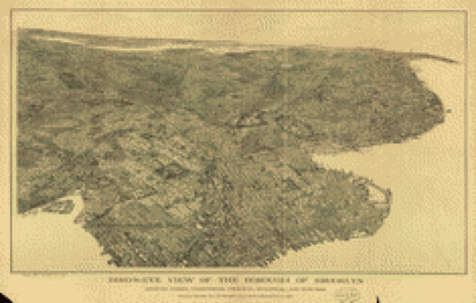 Bird's-eye view, 1897 - Bird's-eye view of the borough of Brooklyn : showing parks, cemeteries, principal buildings, and suburbs