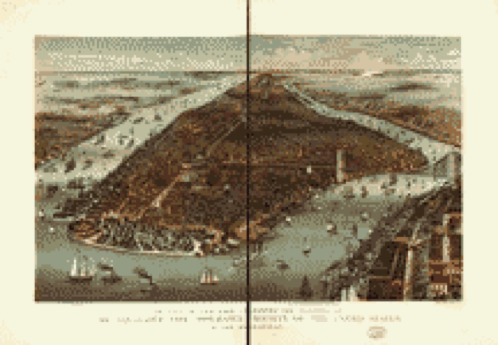 Bird's-eye view, 1883 - The city of New York