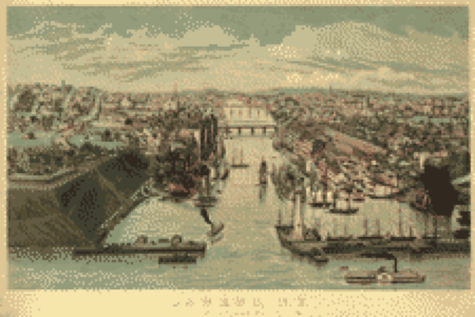Bird's-eye view, 1855 - Oswego, N.Y.