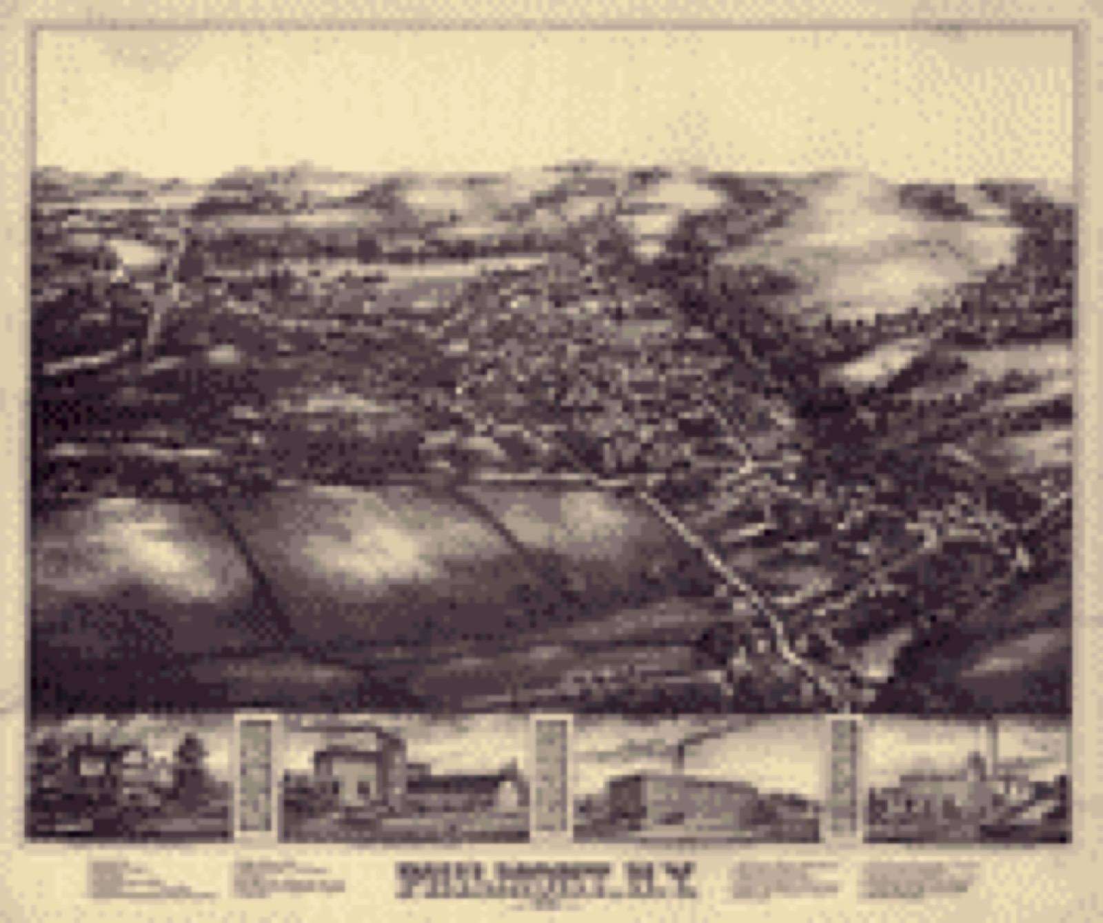 Bird's-eye view, 1881 - Philmont, N.Y. : 1881