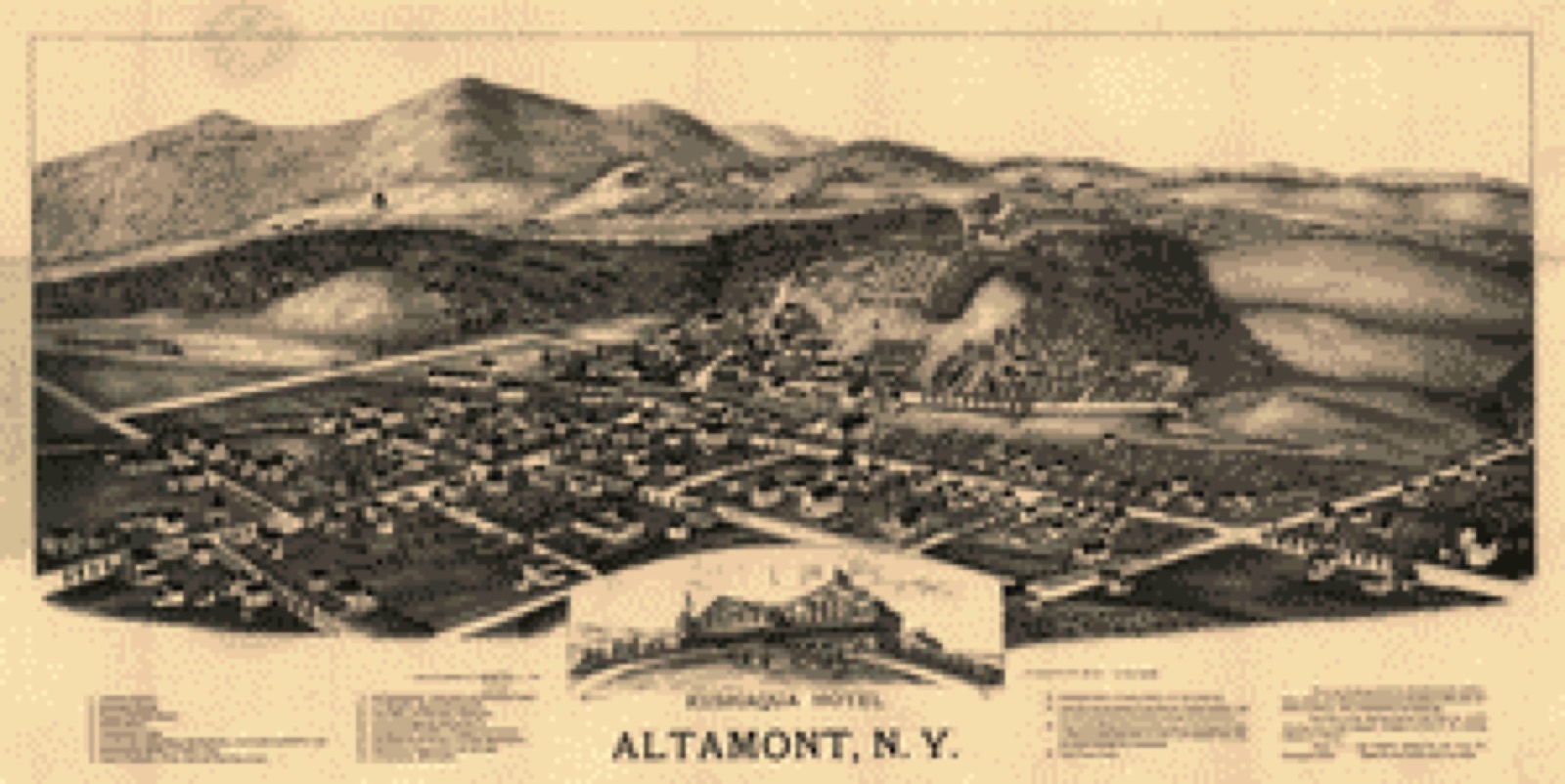 Bird's-eye view, 1890 - Altamont, N.Y.