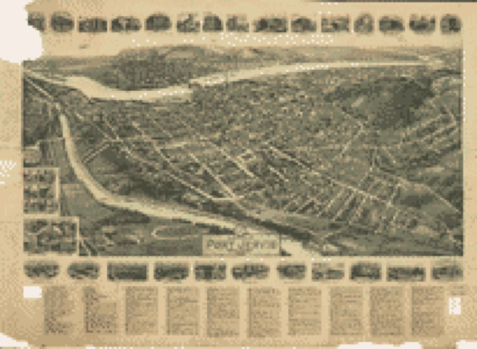 Bird's-eye view, 1920 - Aero view of Port Jervis, New York 1920