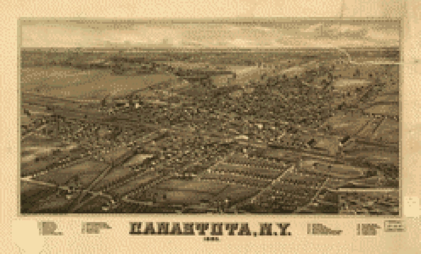 Bird's-eye view, 1885 - Canastota, N.Y. 1885