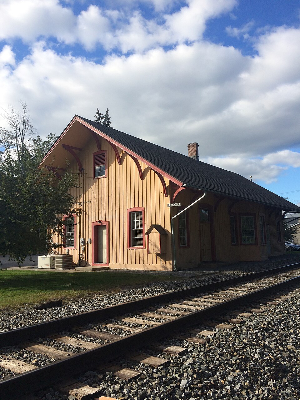 Photograph of Lacona Railroad Station and Depot